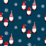Baumwollpopeline Weihnachtsgnome - dunkelblau