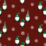 Baumwollpopeline Weihnachtsgnome - rot