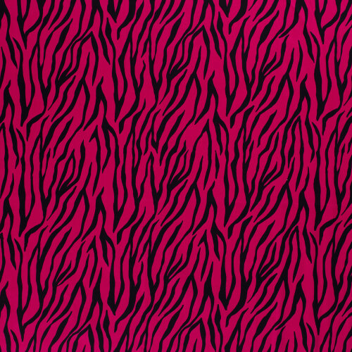Baumwollsatin Zebrastreifen - dunkelpink