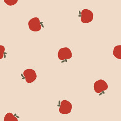 Feincord Äpfel - hellbeige