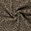 Teddystoff wilde Tupfen - dunkelbeige