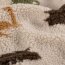 Teddystoff bunte Dinosaurier - cremebeige