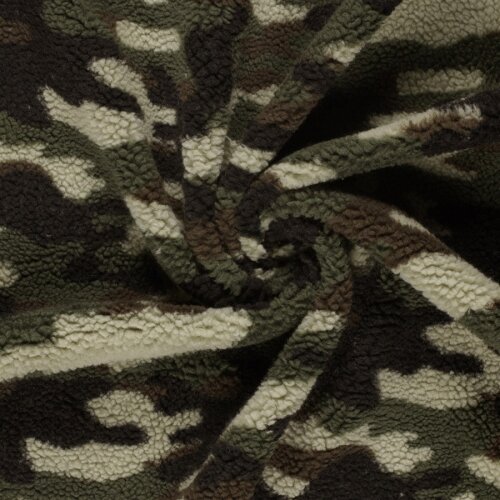 Teddystoff Camouflage - oliv