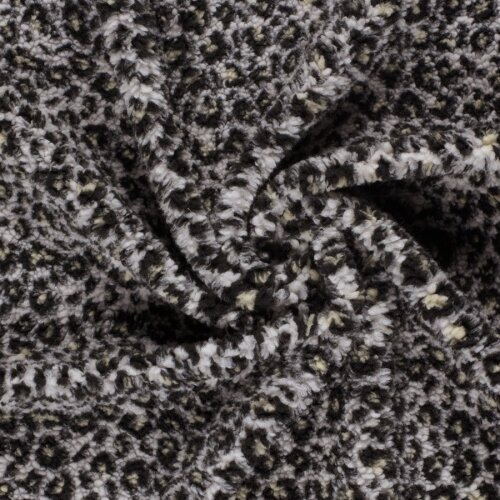 Teddystoff Leotupfen - cremebeige