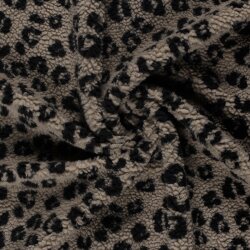 Teddystoff Leotupfen - beige