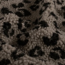 Teddystoff Leotupfen - beige