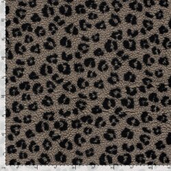 Teddystoff Leotupfen - beige