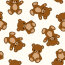 French Terry Digital Teddybären - wollweiß