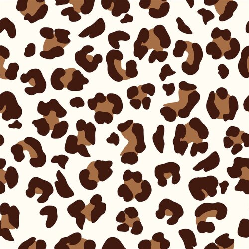 French Terry Digital Leotupfen - creme