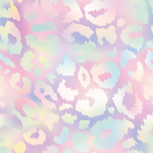 Softshell Digital bunte Pastell Leotupfen - rosa