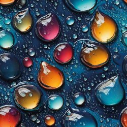Softshell Digital WATERDROPS - dunkelblau