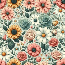 Softshell Digital FLOWERS