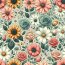 Softshell Digital Blumen -