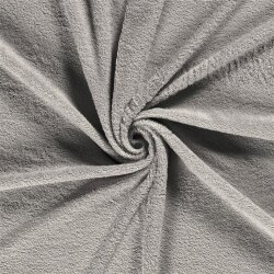 Frottee *Marie* Uni - silbergrau