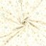 Baumwollpopeline Foliendruck Sterne - creme/gold