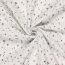Musselin Digital Blumen - wollweiss