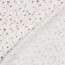 Musselin Digital Blumen - wollweiss