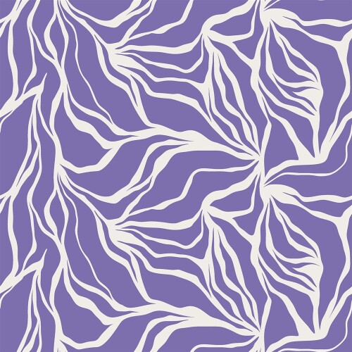 Musselin Blätter- Geflecht - lavendel