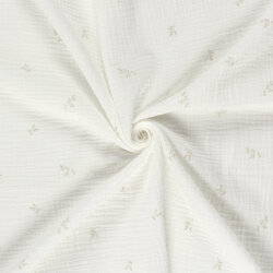 Musselin kleine Zweige - creme