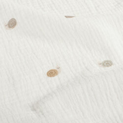 Musselin kleine Schnecken - creme