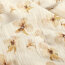 Musselin BIO~Organic Digital schöne Blumen - creme