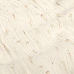 Musselin BIO~Organic Digital Schmetterlingswiese - cremebeige
