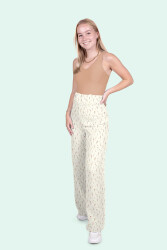 Musselin BIO~Organic Digital Schmetterlingswiese - cremebeige