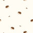 Baumwolljersey Digital kleiner Igel - creme