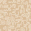 Baumwolljersey wilde Linien - beige