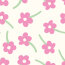 Baumwollpopeline süsser Blumenregen - creme