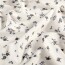 Funktions und Badeanzugstoff Recycled LSF50 blaue Blümchen - creme