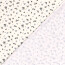 Funktions und Badeanzugstoff Recycled LSF50 blaue Blümchen - creme