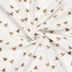 Musselin kleine Kolibris - creme