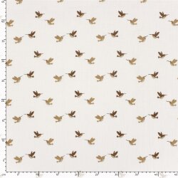 Musselin kleine Kolibris - creme