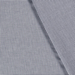 Baumwollpopeline garngefärbt Vichy Karo 2mm - nachtblau