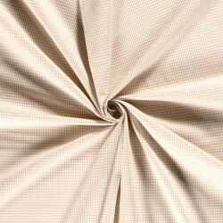 Baumwollpopeline garngefärbt Vichy Karo 2mm - beige
