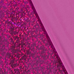Folienjersey Schlangenmuster Uni - pink