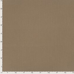 Musselin Uni *Marie* - dunkel beige