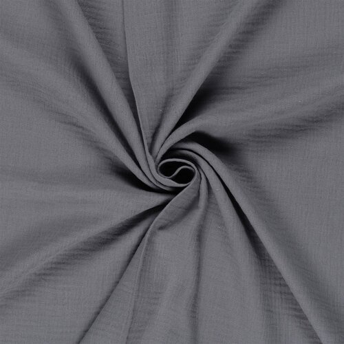 Musselin Uni *Marie* - grau