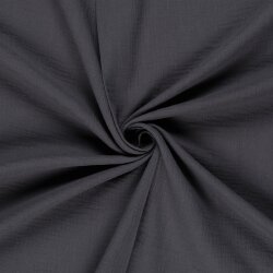 Musselin Uni *Marie* - rauch grau