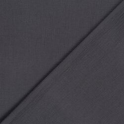 Musselin Uni *Marie* - rauch grau