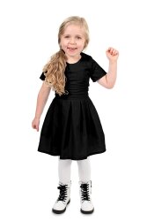 Baumwollpopeline *Marie* Uni - schwarz