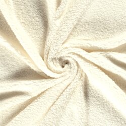 Kuschelteddystoff Kunstfell - creme