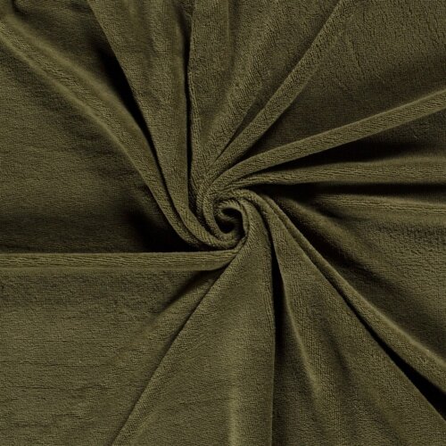 Bambus Frottee Uni *Marie* - olive
