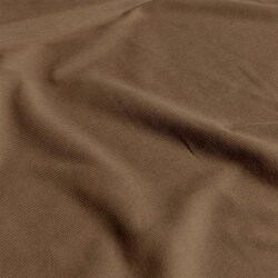 Baumwolljersey Uni *Gaby* Bio~Organic - taupebraun