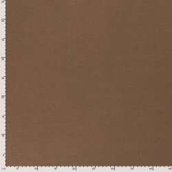 Baumwolljersey Uni *Gaby* Bio~Organic - taupebraun
