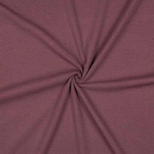 Rippenjersey *Vera* - aubergine