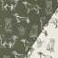 Canvas Hunde - olivgrün