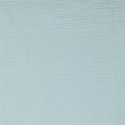 Musselin Uni *Gerda* BIO~Organic - lichtblau
