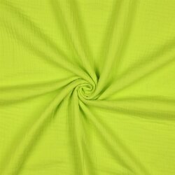Musselin Uni *Gerda* BIO~Organic - Neon gelb